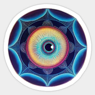 Sacred Geometry Eye Sticker